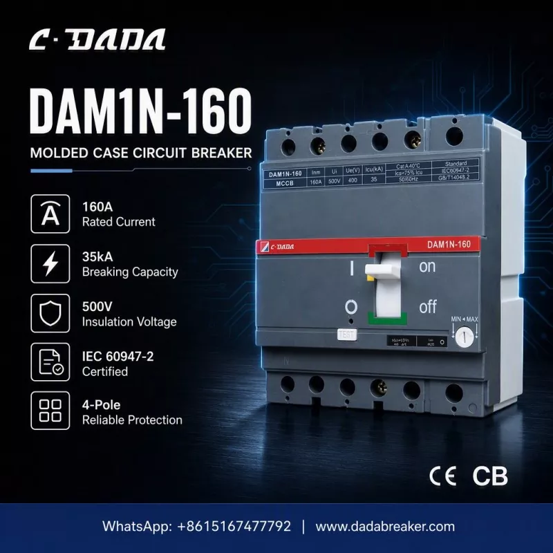 Precision Protection foar yndustriële netwurken: De C · DADA DAM1N-160 MCCB