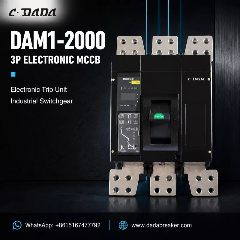 DAM1-2000 3P Elektroanyske MCCB foar Industrial Switchgear | C·DADA Electric